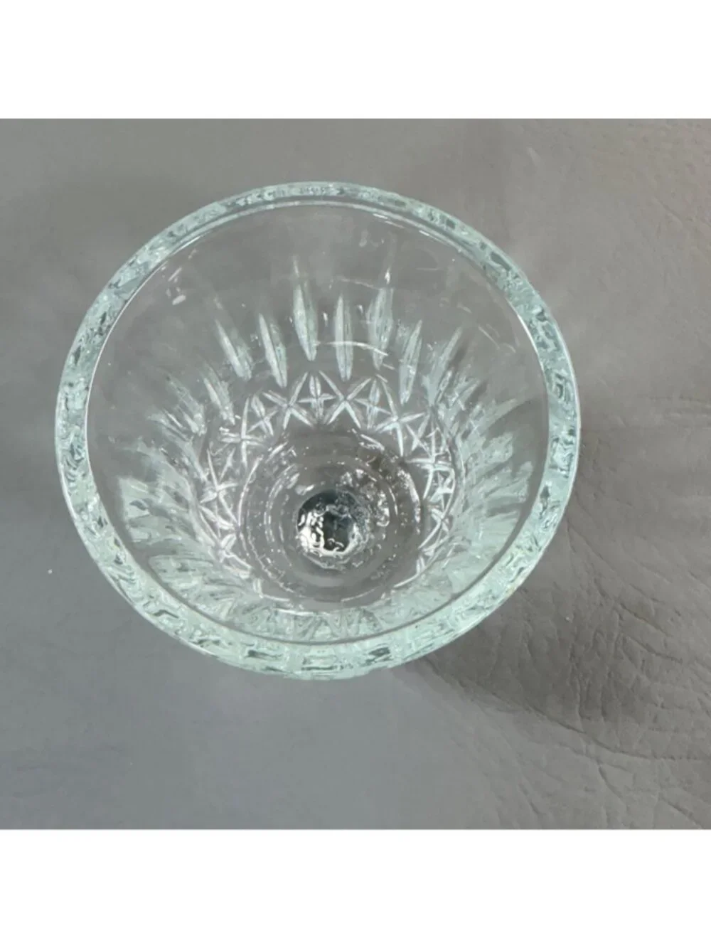 Vintage Home Interiors Clear Glass Peg Votive Candle Cup Sconce Insert Made in U